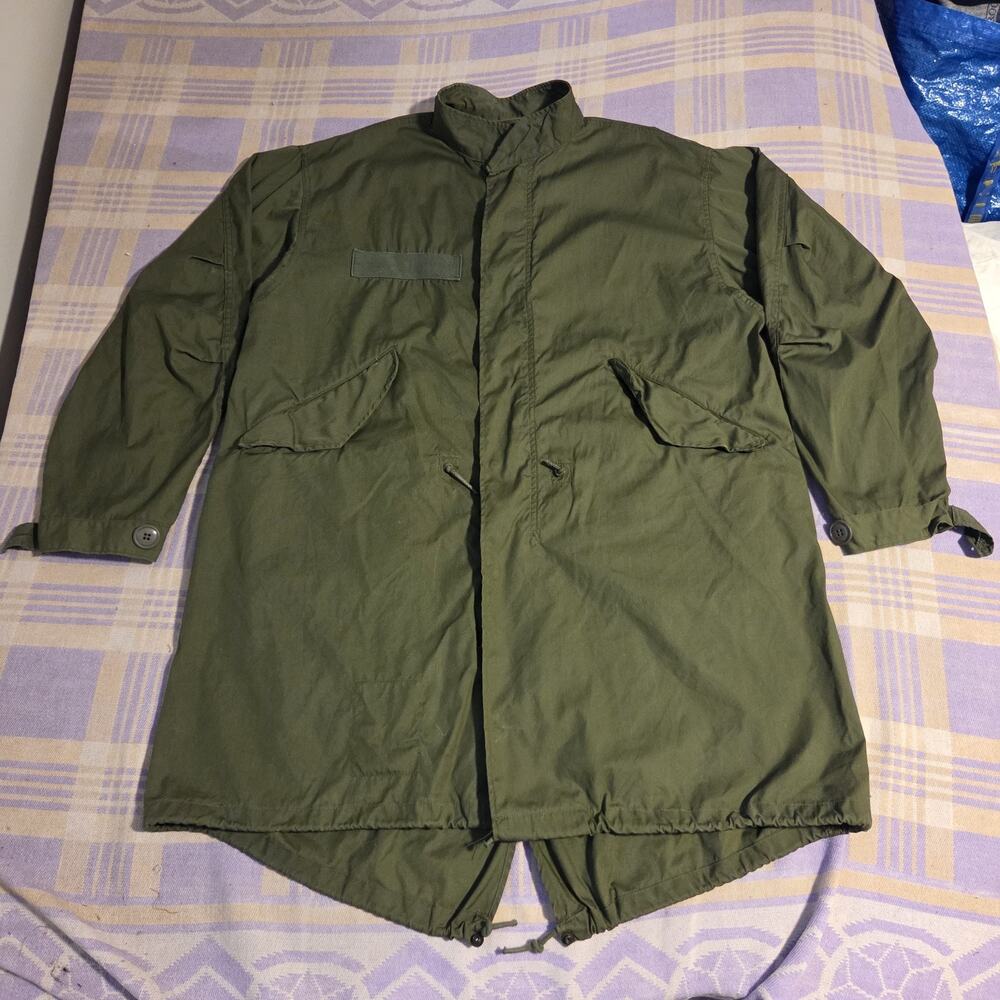 Vtg 70s Army M-65 OG-107 Military Extreme Cold Weather Parka Fishtail NOS Rare